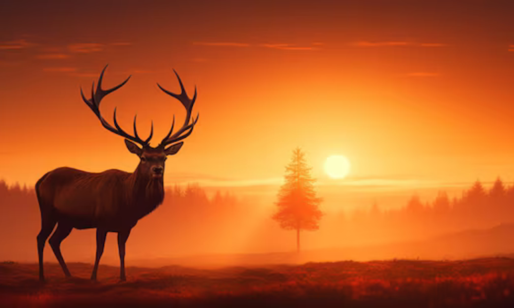 red stag deer