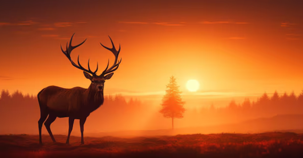 red stag deer