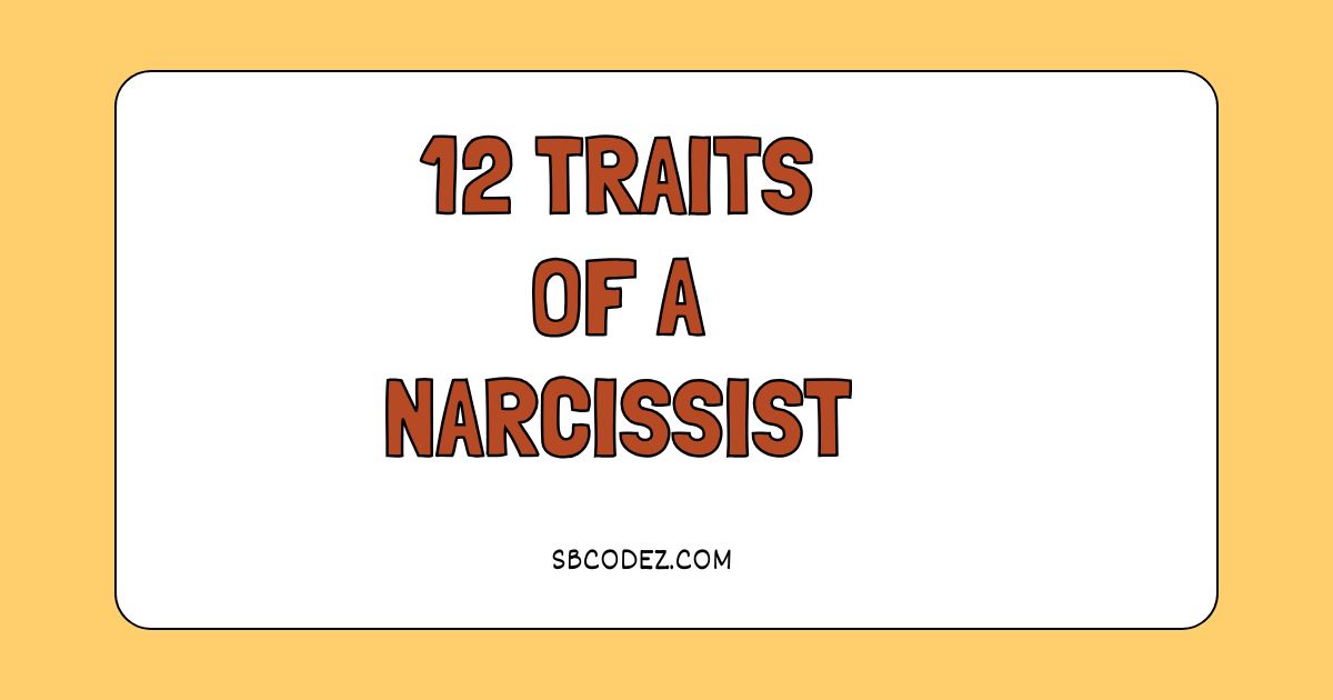 12 traits of a narcissist