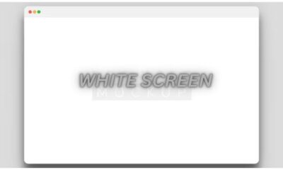 white screen