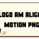 logo am alight motion png