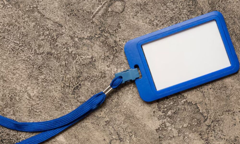 badge and holder