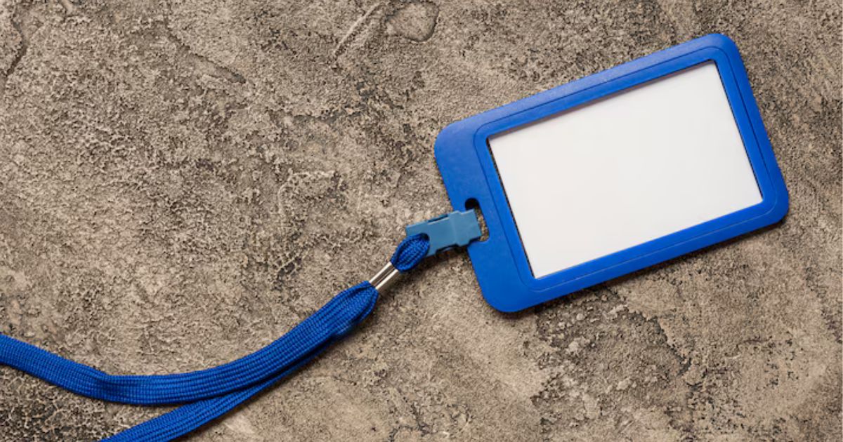 badge and holder