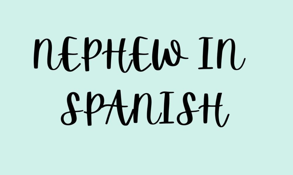 nephew in spanish