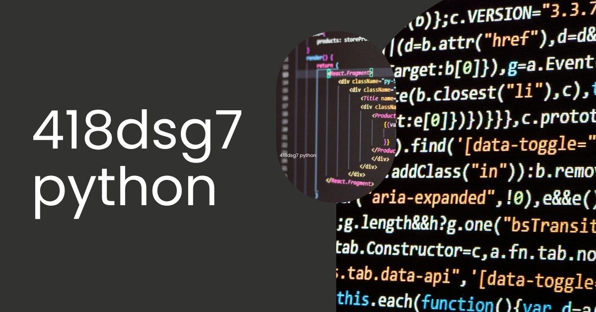 418dsg7 python